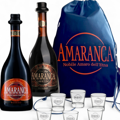 Amaranca con Zaino Coulisse e Bicchieri