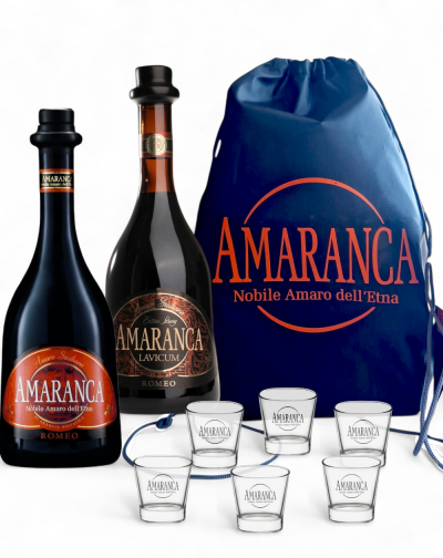 Amaranca con Zaino Coulisse e Bicchieri