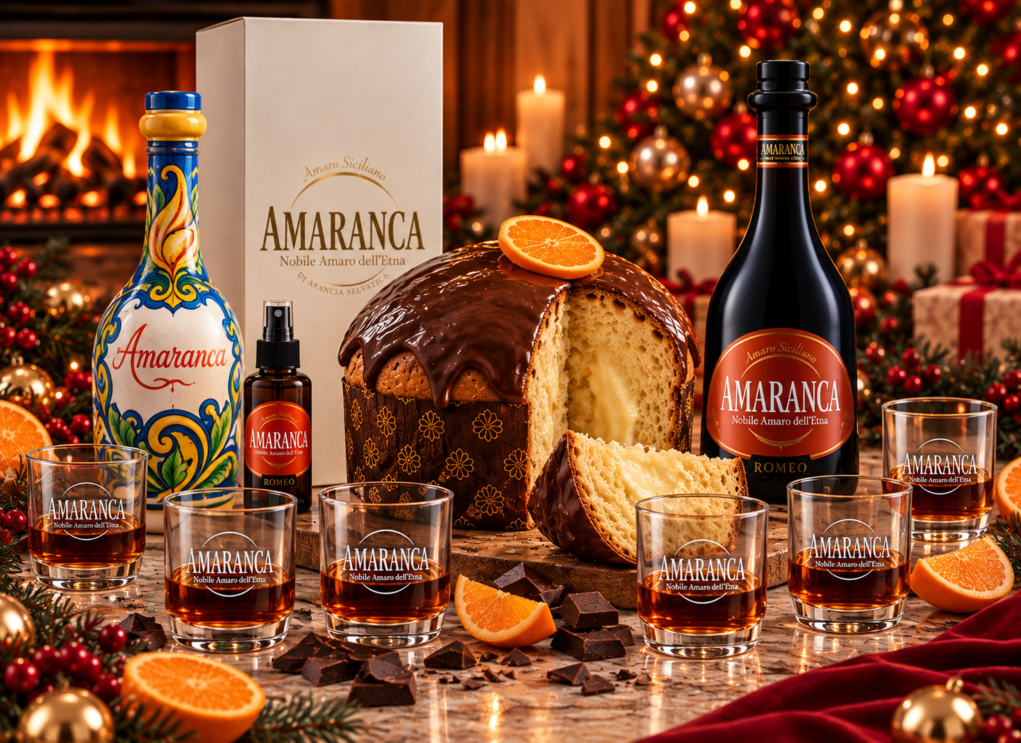 Natale siciliano con Amaranca e panettone al cioccolato